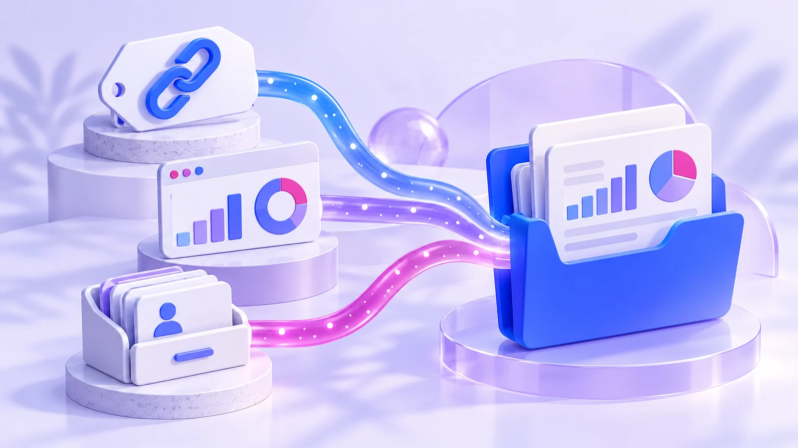 Données des liens, de l’analytics et du CRM réunies dans un rapport organisé